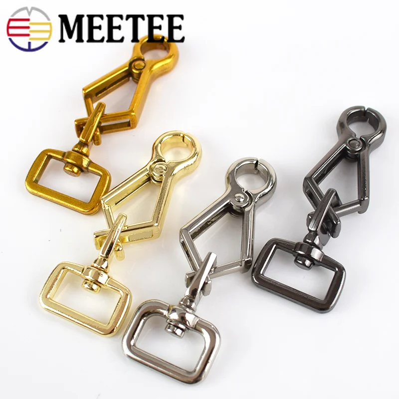 Meetee 2/4 шт. сумка с застежкой карабином для ключей DIY на ремне багажный ошейник