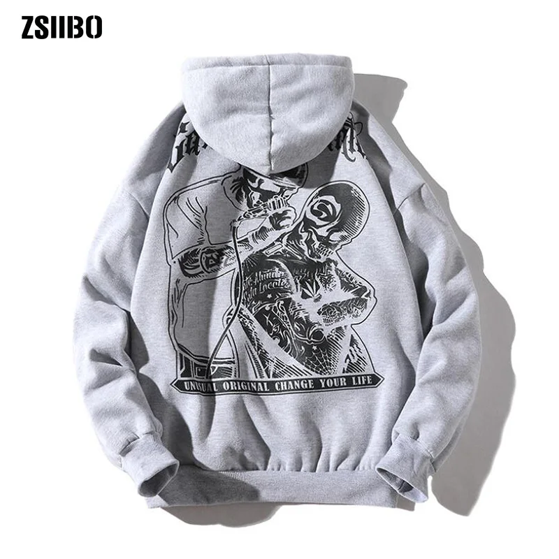 ZSIIBO мужские толстовки с капюшоном новая осенняя Толстовка в стиле хип-хоп