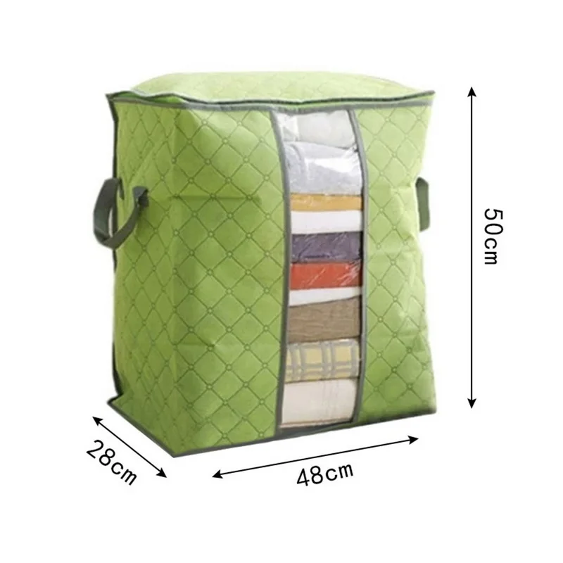 Lasperal Quilt Storage Bags Cotton Luggage Washable Waterproof Dustproof Wardrobe Clothes Home Organizer | Дом и сад