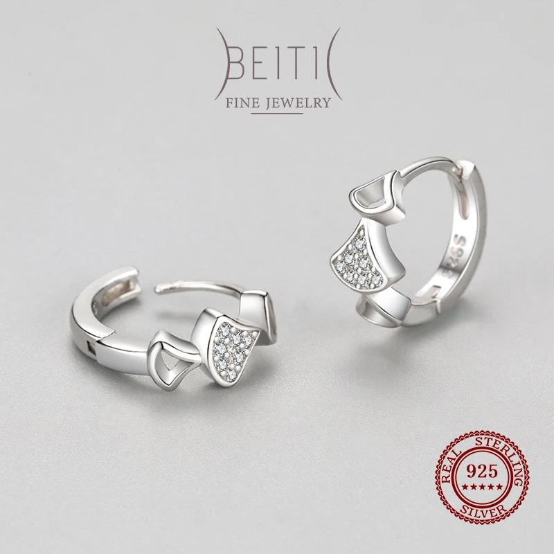 Женские серьги в виде листьев гинкго из серебра 925 пробы | Украшения и аксессуары