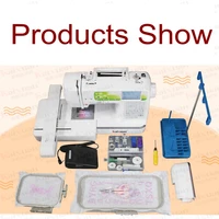 computer embroidery machine automatic sewing lcd home diy custom name pattern multi function sewing flat embroidery machine