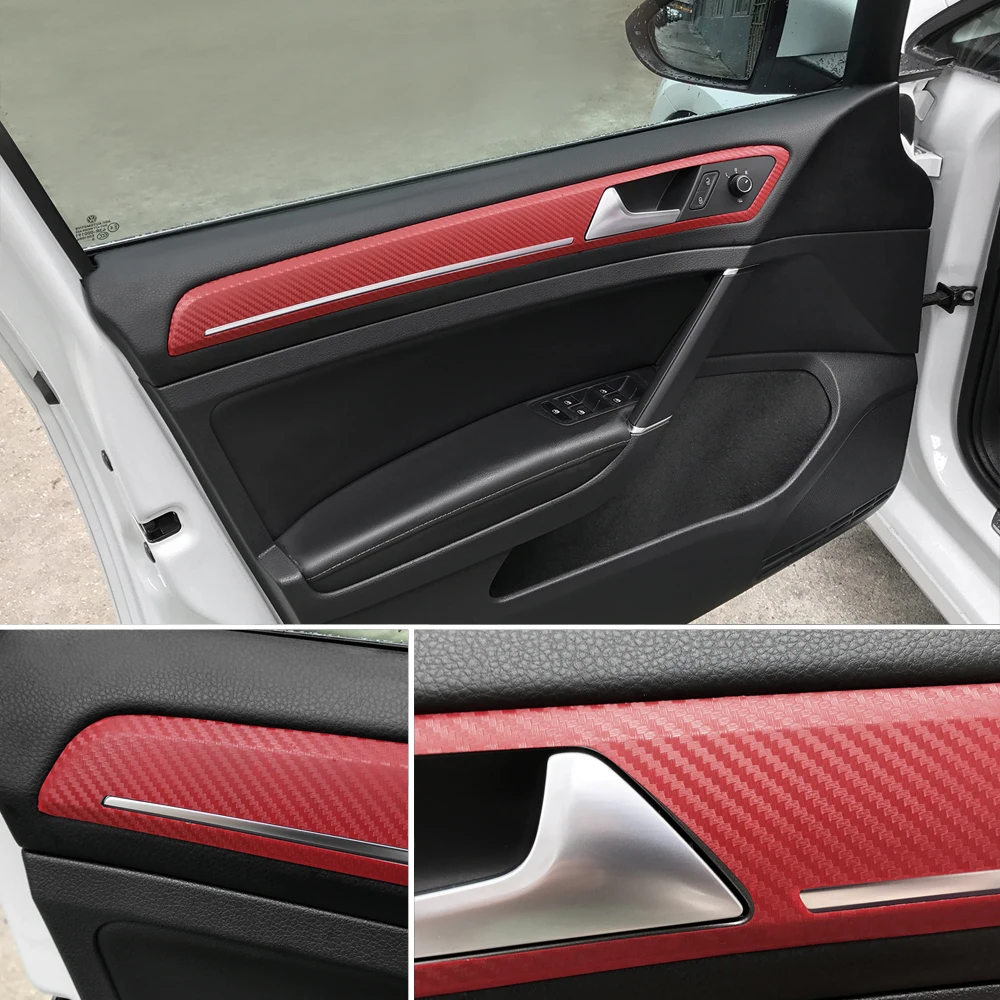 50 см в ширину 3D углеволоконная Виниловая пленка 3M наклейки для автомобиля