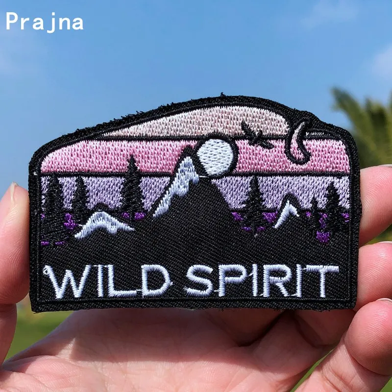 Prajna Wild Spirit Adventure патч вышитые патчи для одежды утюжок на заплатках горных походов