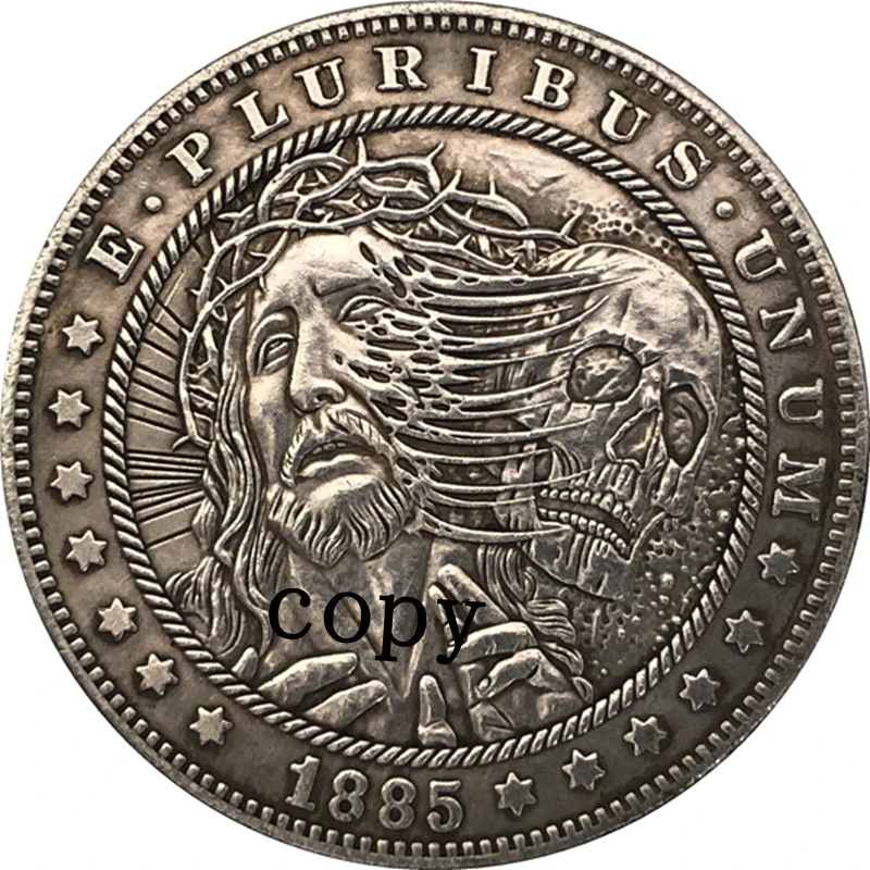 

Hobo Nickel 1885-CC монета доллара США Моргана копия типа 274