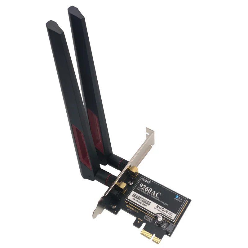 Беспроводная сетевая карта NGFF 9260NGW 1 73 Гбит/с Wi Fi для Intel ac 9260 2 4 ГГц/5 ГГц 802.11ac Bluetooth 5