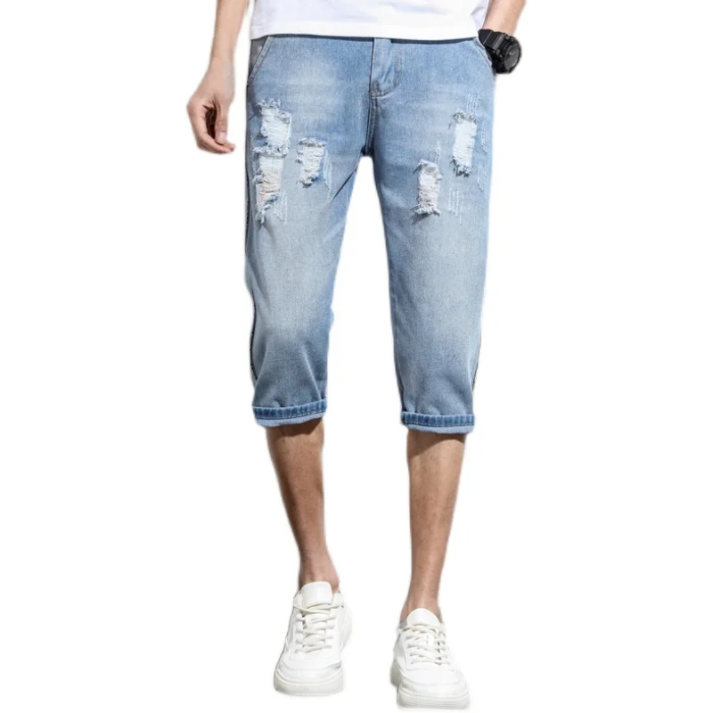 

Popular 2021 Casual Boy Wide leg Oversize Jeans For Men Shorts Boys Man Pants