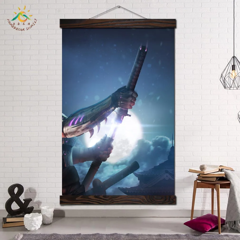 Самурайский меч в строительстве стен искусство современные картины принты и