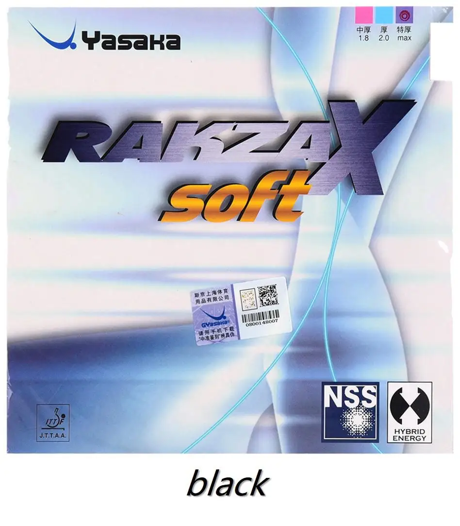 Yasaka RAKZA 9 RK9 RK 7 RK 7 мягкие прыщи для настольного тенниса, резиновая губка hybid energy Pips-In для пинг-понга Tenis De Mesa - Цвет: rk x soft black