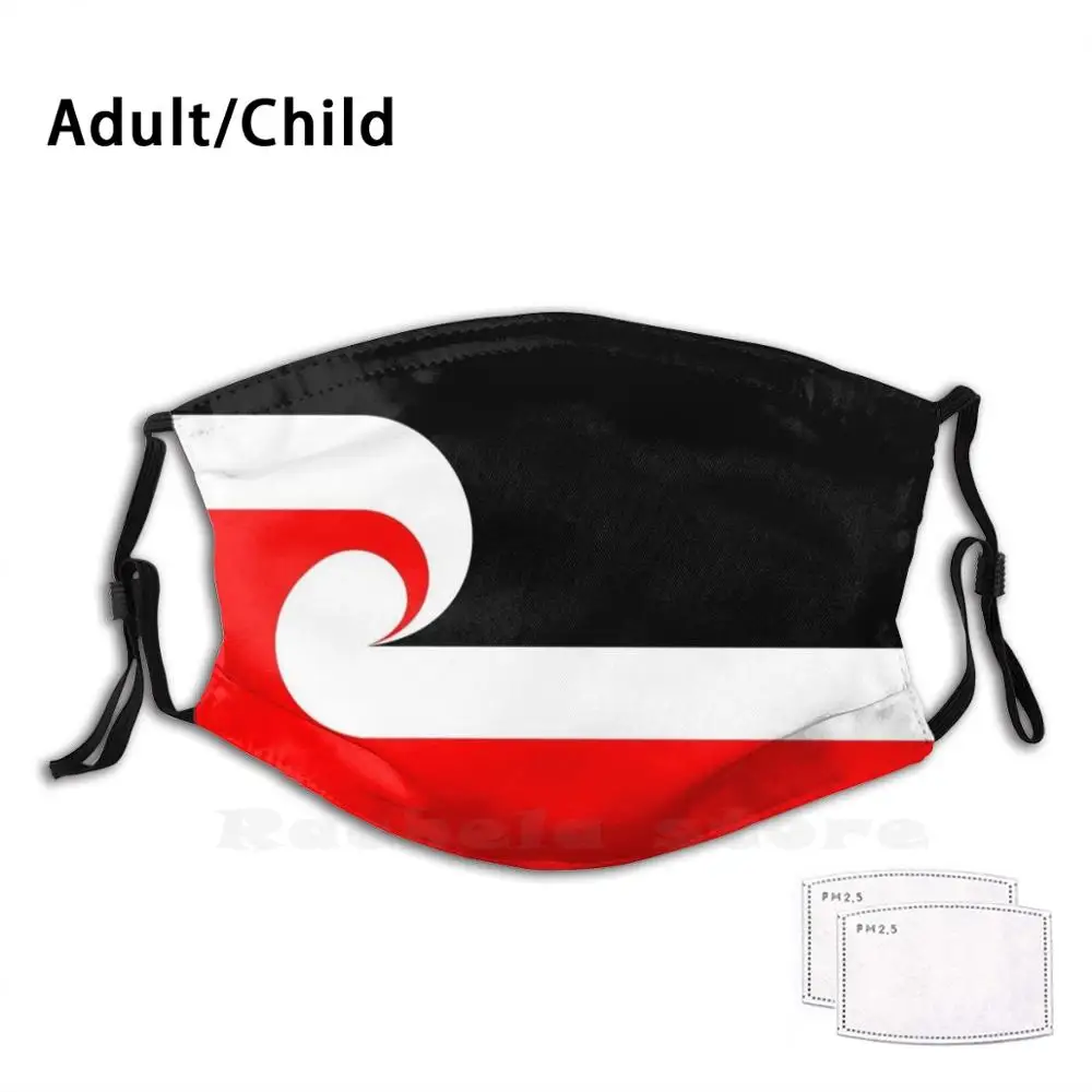 

Maori Flag Funny Print Reusable Filter Face Mask Flag People Republic Ethnic Identity Sign Region Symbol Banner Minority Group