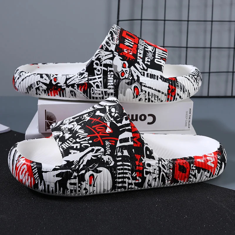 Peak slippers men's summer lovers' household anti-skid thick soled men's outdoor sports sandals