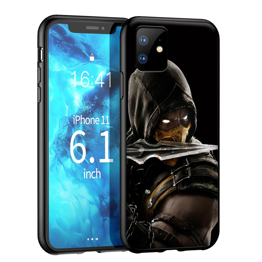 Силиконовый мягкий чехол YIMAOC Mortal Kombat для iPhone 12 Mini 11 Pro XS Max XR X 8 7 6 6S Plus 5 5S SE|Бамперы| |