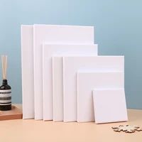 1pc white blank square artist canvas for oil painting on canvas acrylic watercolor oil paint with wood frame as primer