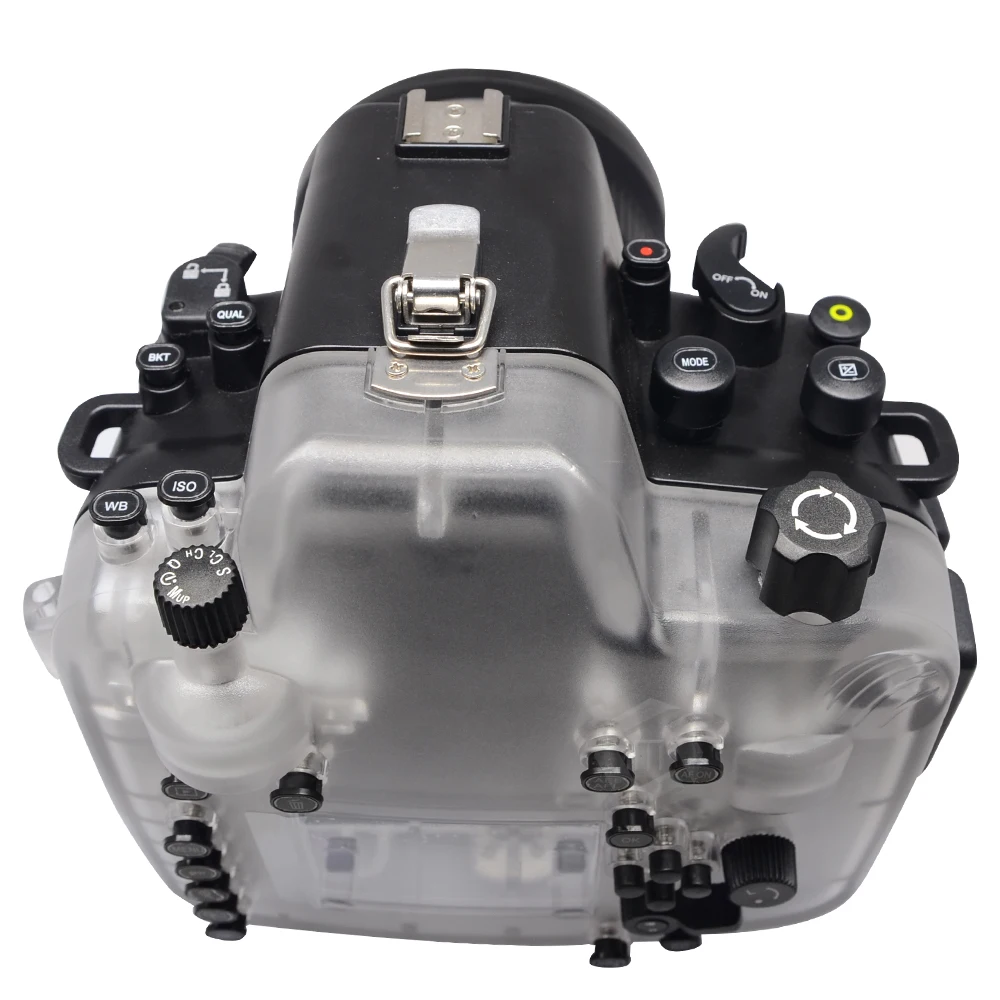 値段 Meikon 60 メートル/195ft カメラ水中ハウジング防水ニコン D800 作り付けリーク検出警報ブザー