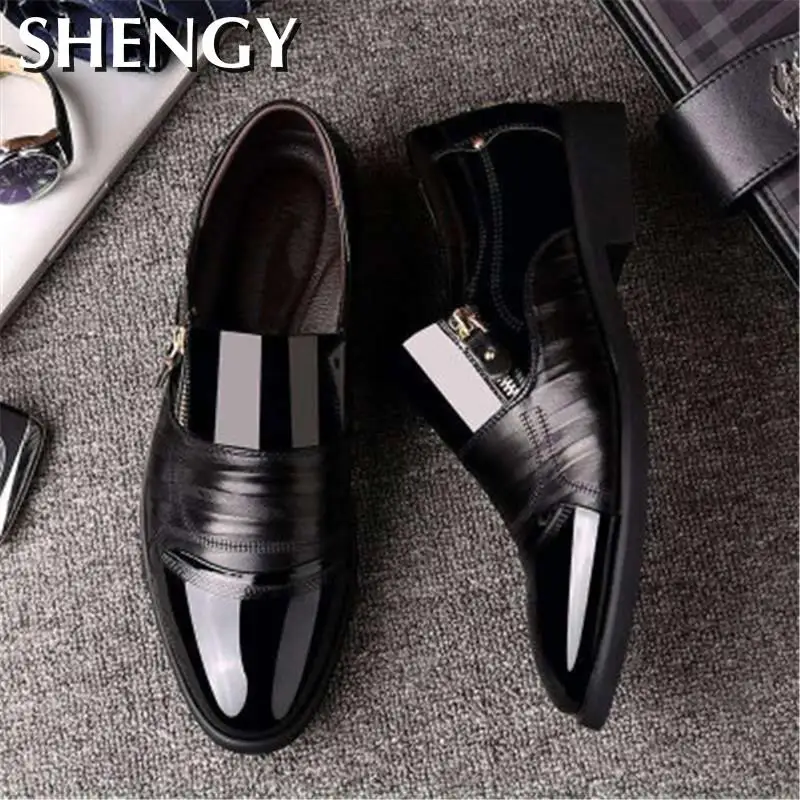 2020 Классические Мужские модельные туфли в деловом стиле Модная элегантная