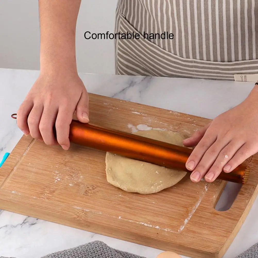 

Rolling Pins Food Grade Smooth Surface Comfortable Grip Sturdy Ice Masher Baking Roller for Kitchen