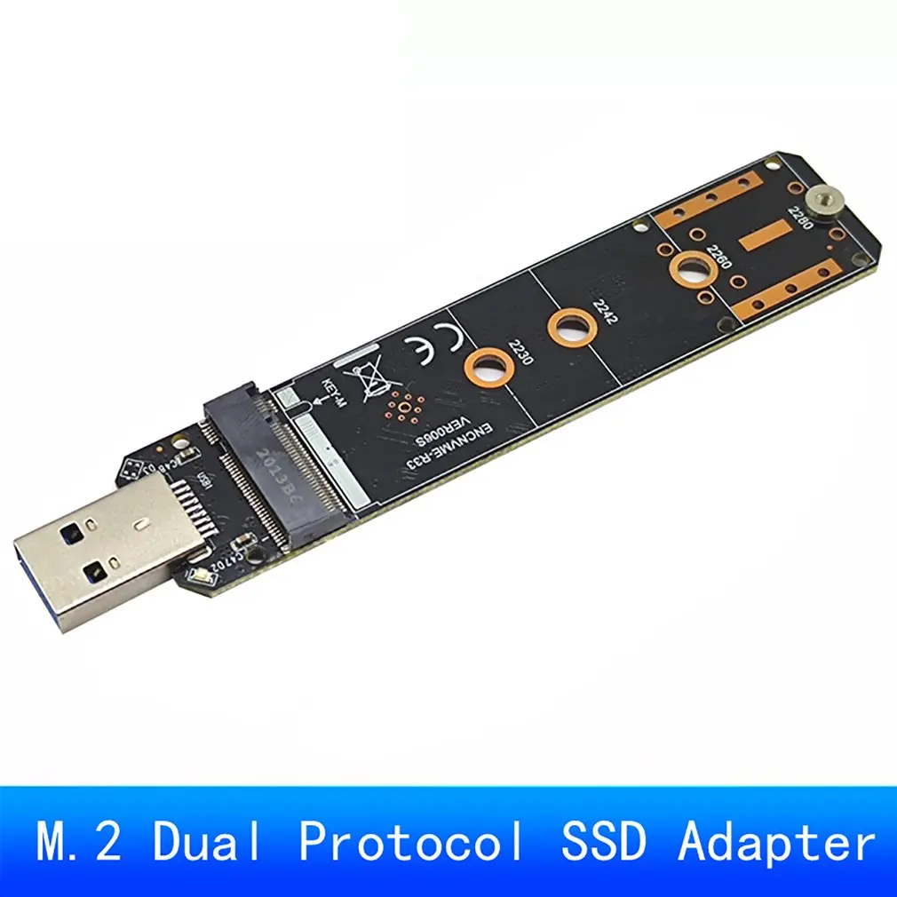 

M.2 To USB 3.0 Dual Protocol SSD Board M.2 NVME PCIE NGFF SATA M2 SSD Adapter For 2230 2242 2260 2280 M.2 SSD RTL9210B