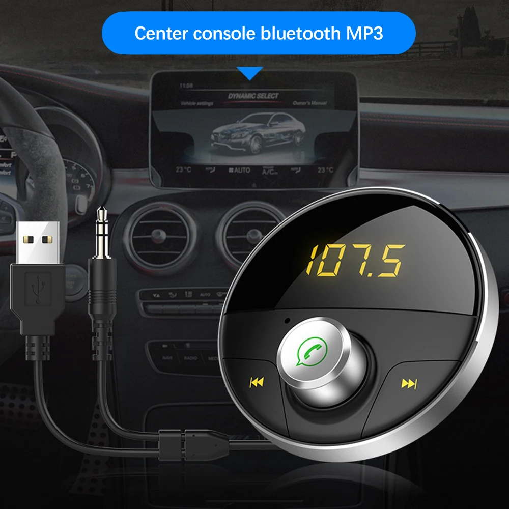 Автомобильный MP3 плеер с поддержкой Bluetooth кабелем без использования рук адаптер