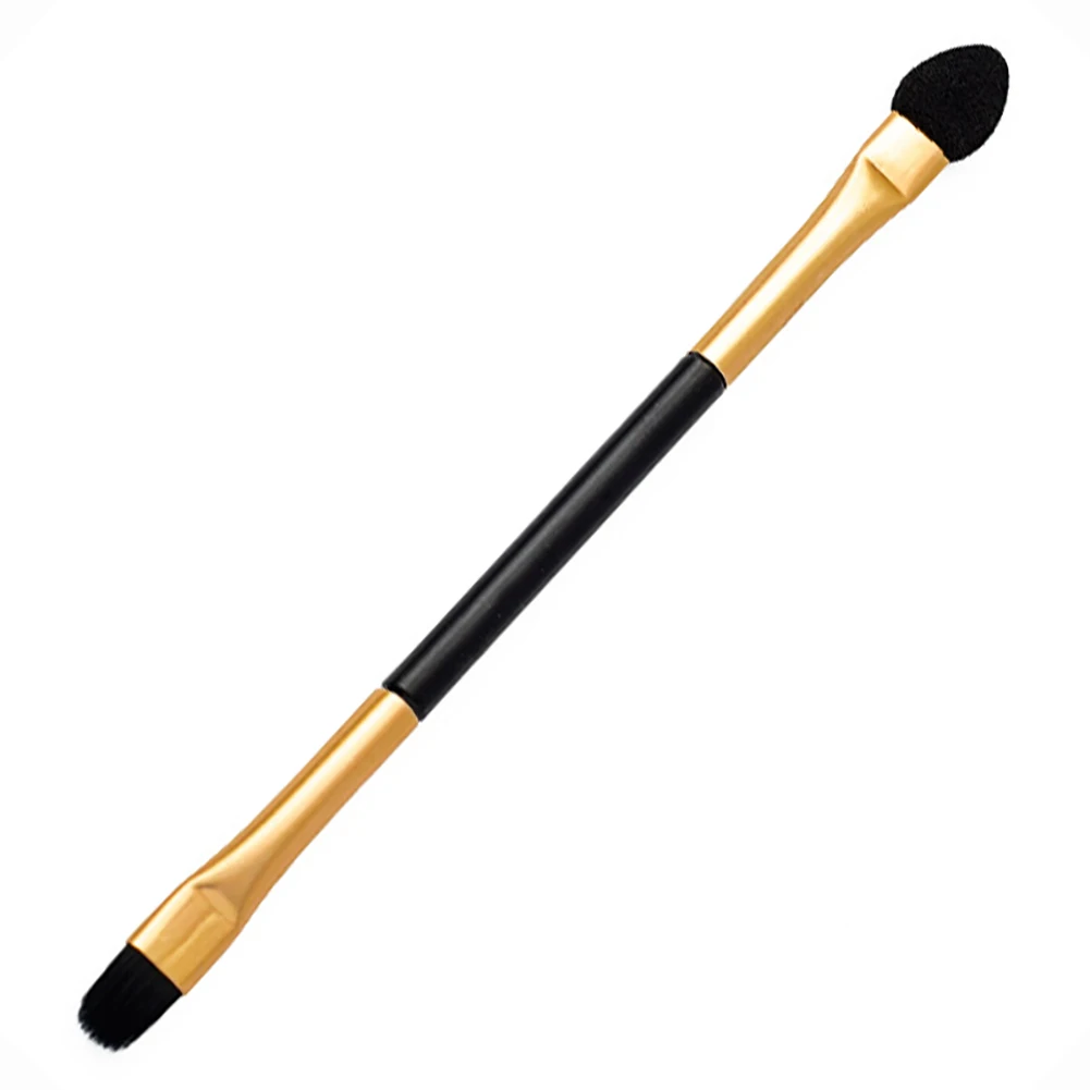 Двухсторонняя кисть с короткими ручками для теней мягкий макияж волос