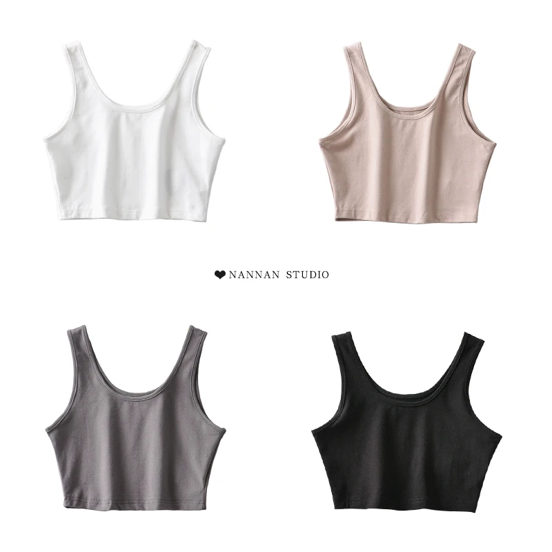 

American basic U-shaped short I-shaped vest with top on the outside and top on the inside