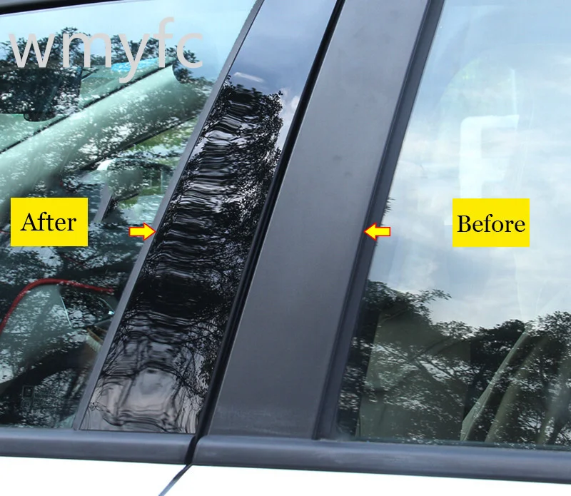 Автомобильная дверь окно колонка зеркальная полоса Стикеры для ПК Honda Accord 9th 8th 7th