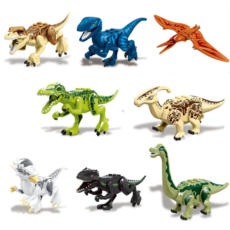 9 шт./набор Детский конструктор Мир Юрского периода|Блочные конструкторы| |