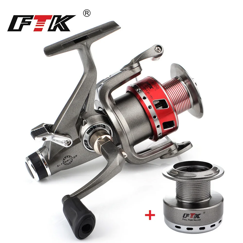 FTK New Spinning Fishing Reel 5+1BB FT 2000-6000 Series Machined Aluminum Spool Fishing Wheel for Fishing Tackle Pesca Peche