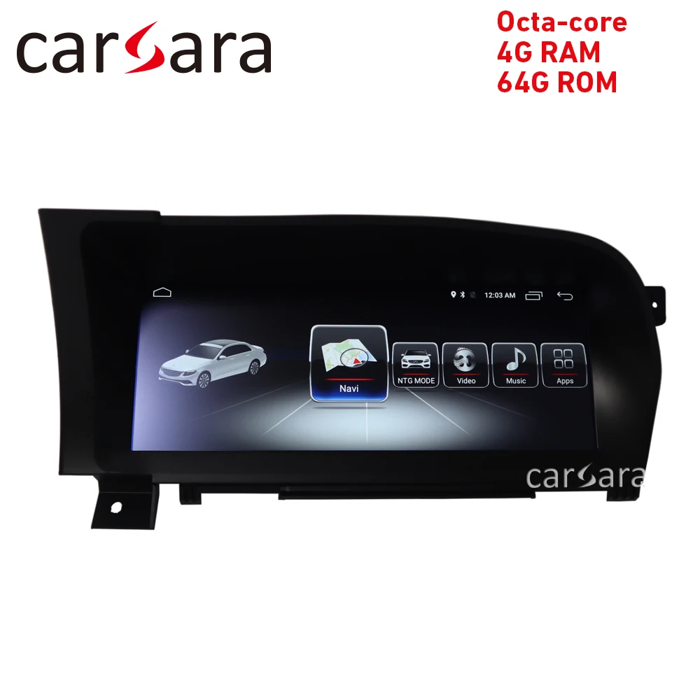 4G ram Android экран для S класса W221 2005-2013 10,2" сенсорный дисплей gps-навигация, радио, стерео головное устройство мультимедийный плеер