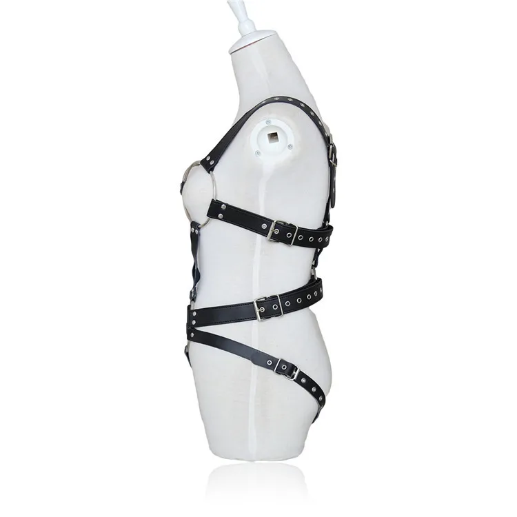 Фетиш игрушка из искусственной кожи тела жгут бондаж Косплэй нарядное Открытое