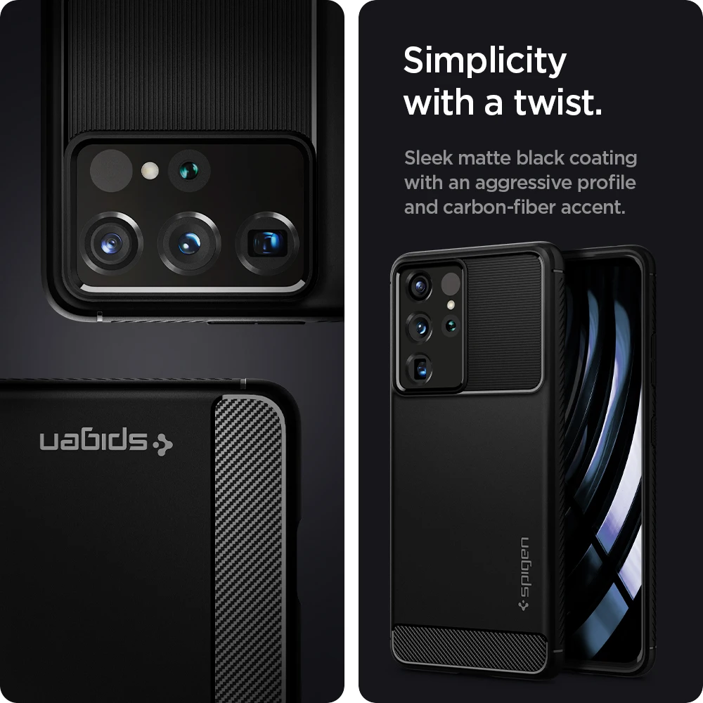 Усиленный чехол Spigen для Samsung Galaxy S21 Ultra (6 8 дюйма) матовый черный противоударный -