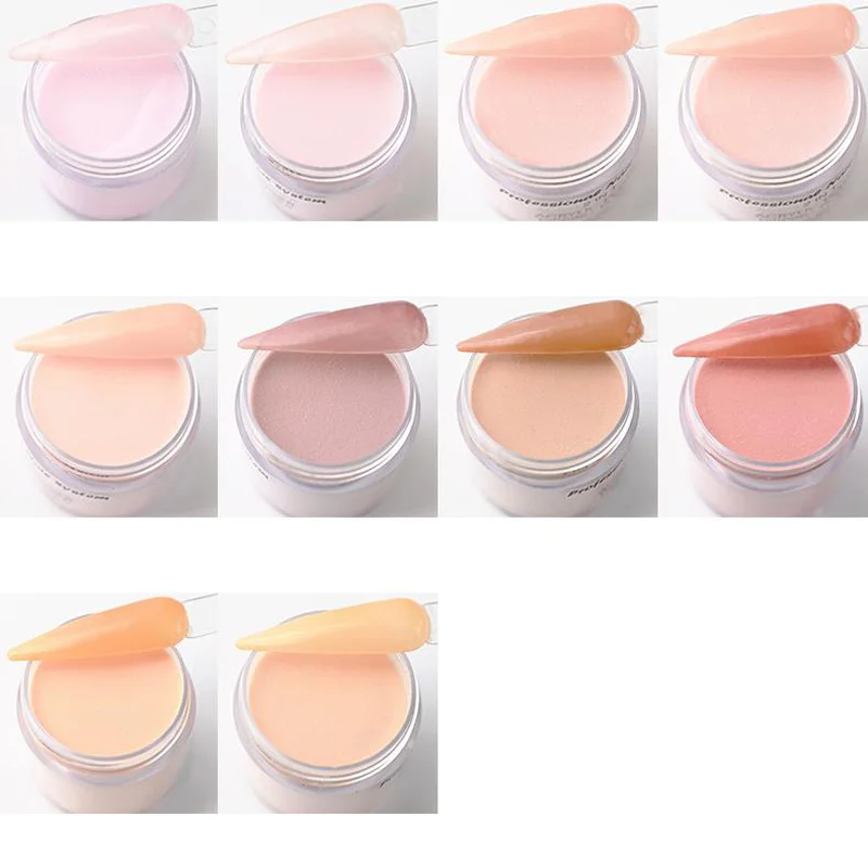 

1 oz 12 COLORS Nude Acrylic + Dip Collection Nail Dip Dipping Powder Acrylic Nude color Pigment Powders Pro Collection System V