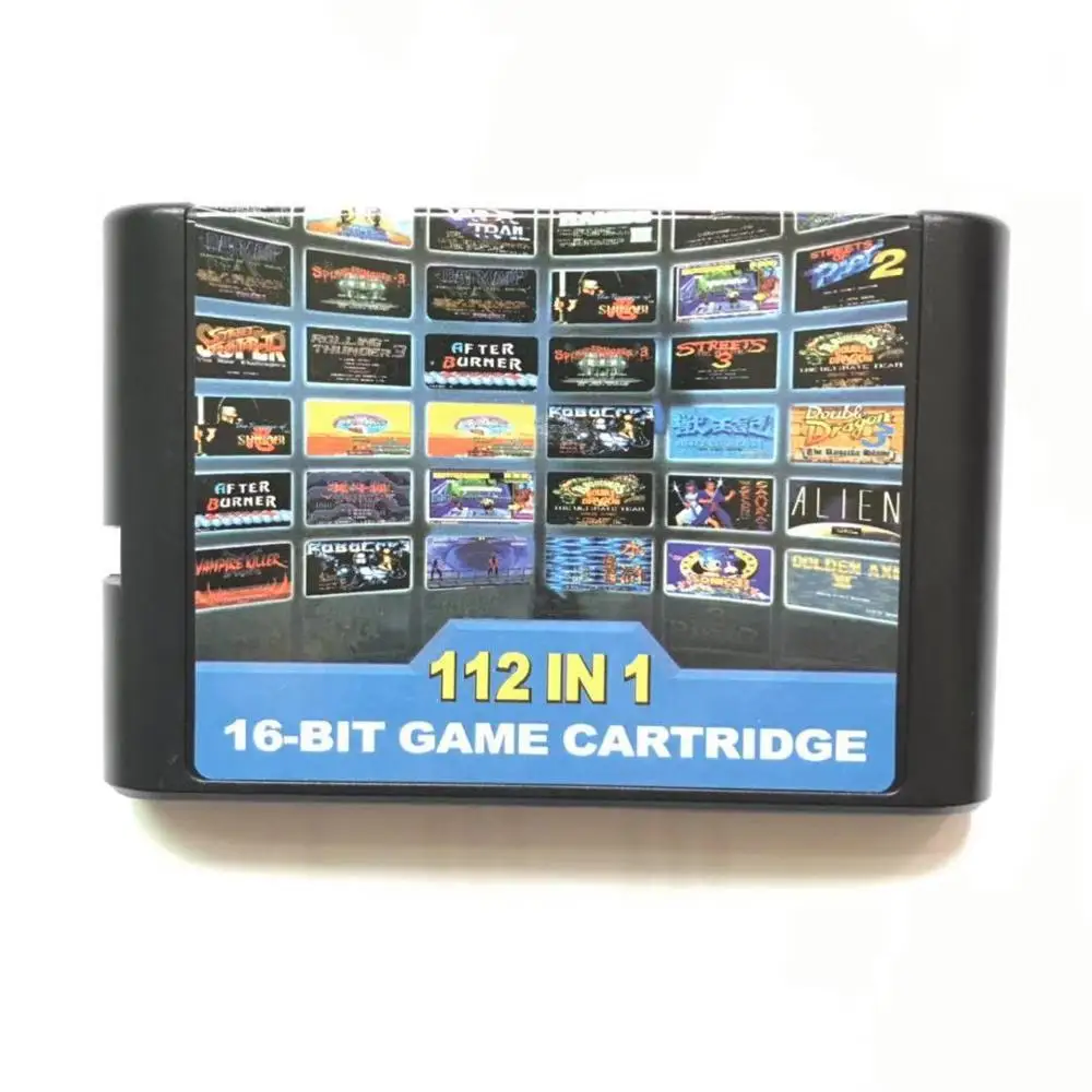 112 в 1 Горячая Коллекция игр картридж для 16 бит sega Megadrive Genesis игровой плеер |