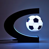 novelty magnetic levitation football night lamp electronic antigravity sports soccer light for office room bedside desktop decor