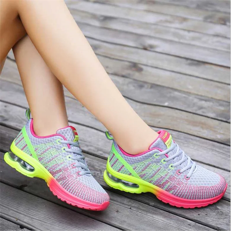 Sneakers Running Shoes Air Cushion Women Tennis Lightweight Fashion Walking Breathable Athletic Training Sport Mesh for Womans