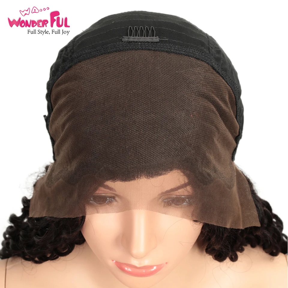 WA.WONDERFUL Deep Wave 13X4 Lace Front Wig M Remy Human Hair Wigs Natural Color 8-28 Inch WH 13X4 LACE DIY DEEP