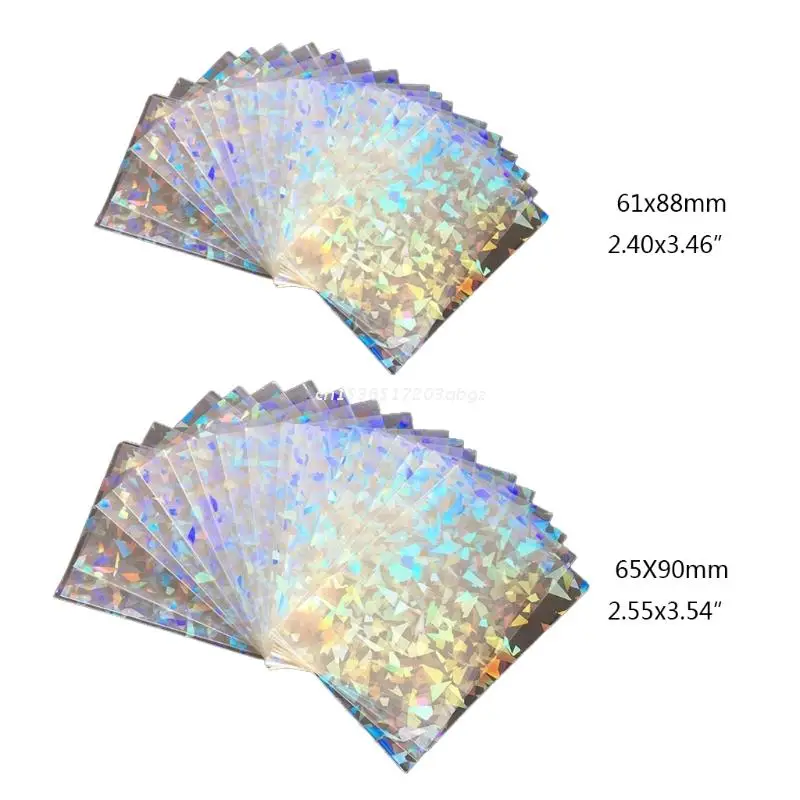 Broken Gemstone Glass Holographic Flashing Card Film Sleeve Case Dropship | Спорт и развлечения