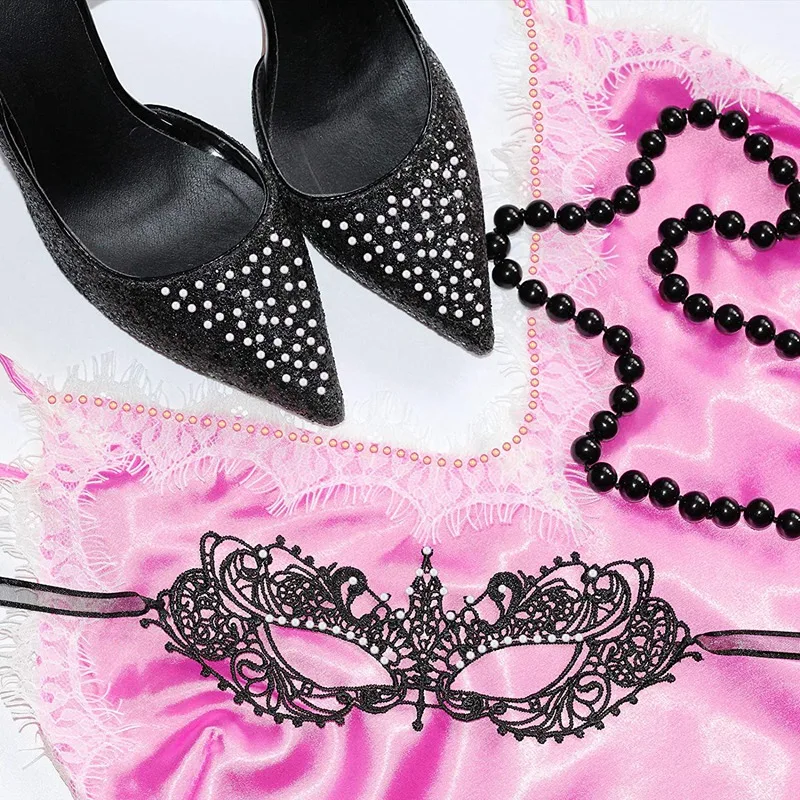 

6200 Pcs ABS Half Round Pearls, 3-8 mm Gradient Flatback Pearl Beads for Nail Art Craft DIY Decoration