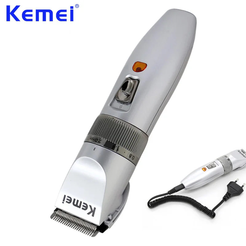 

Kemei Hair Trimmer Professional Hair Clipper Electric Haircut Machine Rechargeable Beard Removal Shaver Razor Km-27C Eu Plug