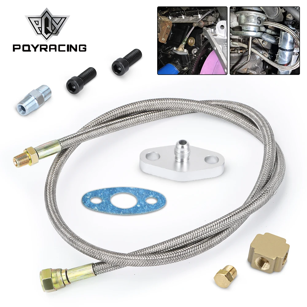 PQY T3 T4 T3/T4 T04E T70 T66 T67 GT35 T3/60 1 GT45 Turbo Oil Feed Line 1/8 NPT 4AN TOL11|Подача и обработка топлива| |