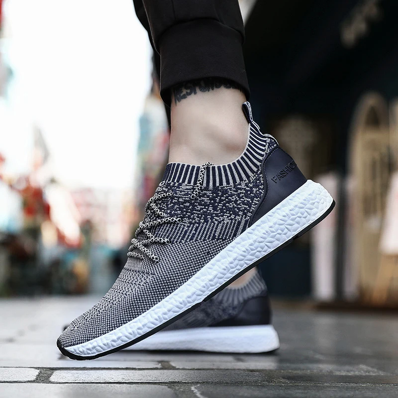 Новинка 2019 Легкие беговые кроссовки из плотной ткани дышащая уличная спортивная