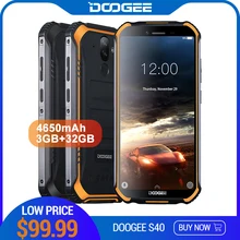 Обновленный 3 ГБ+ 32 ГБ DOOGEE S40 MTK6739 четырехъядерный Android 9,0 4G сетевой прочный мобильный телефон IP68 5,5 дюймовый дисплей 4650 мАч МП NFC Обновленный 3 ГБ+ 32 ГБ DOOGEE S40 MTK6739 четырехъядерный Android 9,0 4G сетевой прочный мобильный телефон IP68 5,5 дюймовый дисплей 4650 мАч МП NFC