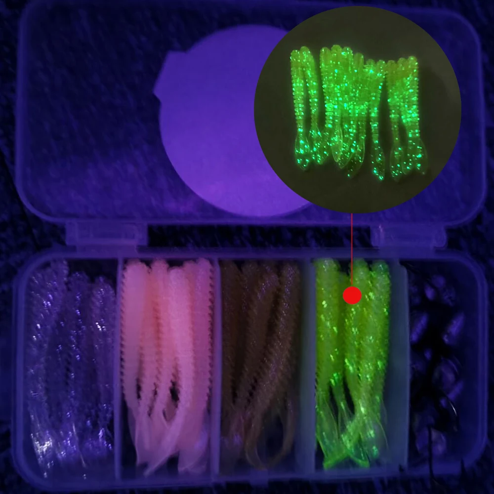 JOHNCOO 50 шт. Ajing мягкая UL приманка для рыбной ловли Rockfish meвру плавающие приманки