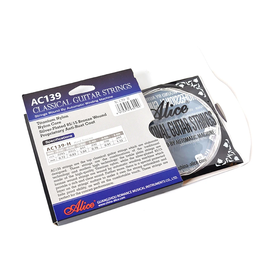 Струны для классической гитары Alice профессиональные гитарные нейлоновые струны