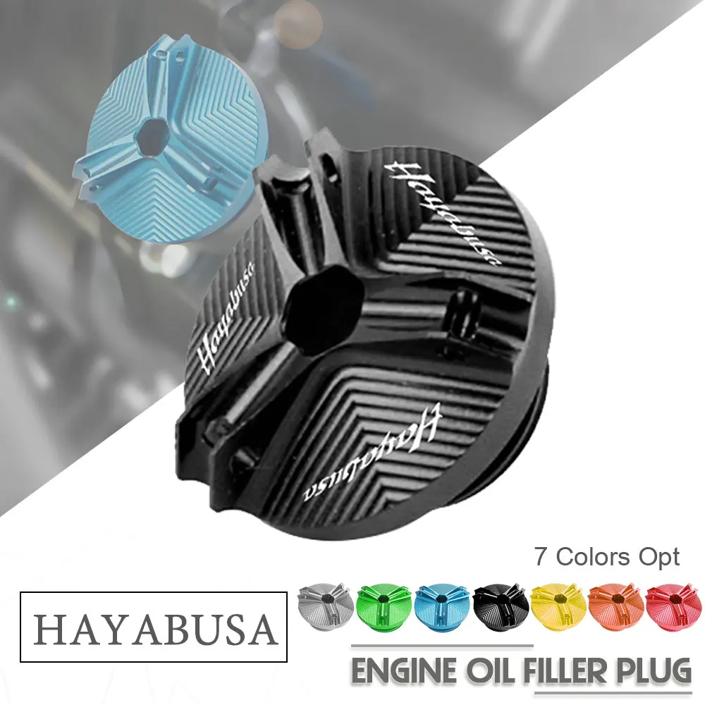 

Motorcycle Accessories Engine Oil filler Drain Plug Sump Nut Cap Cover for Suzuki GSX1300R HAYABUSA CSXR750 1000 GSXR-1000R