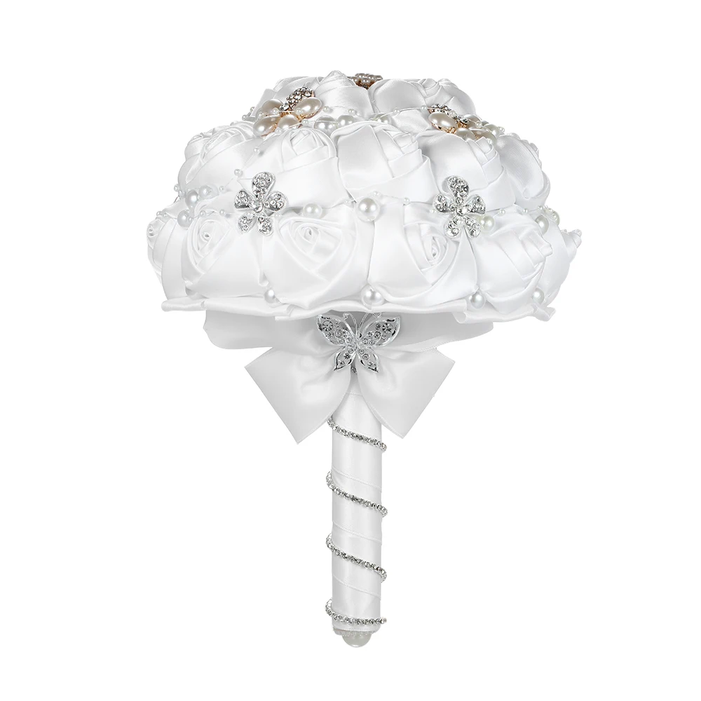 18 см цветы ручной работы свадебная бабочка искусственный жемчуг украшенные для