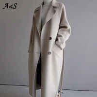 women coat long british style trench coat long section 2020 spring autumn womens korean autumn winter coat female overcoat