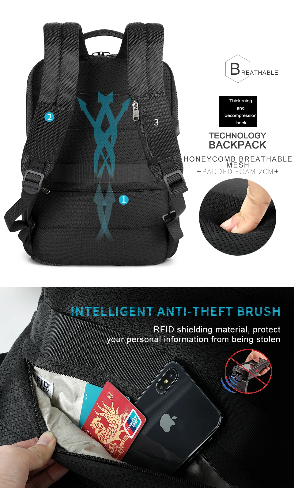 Tigernu New Classic Backpack Men High Quality Waterproof 15.6 inch Anti theft Laptop Backpack Fashion With 4.0 USB Charging