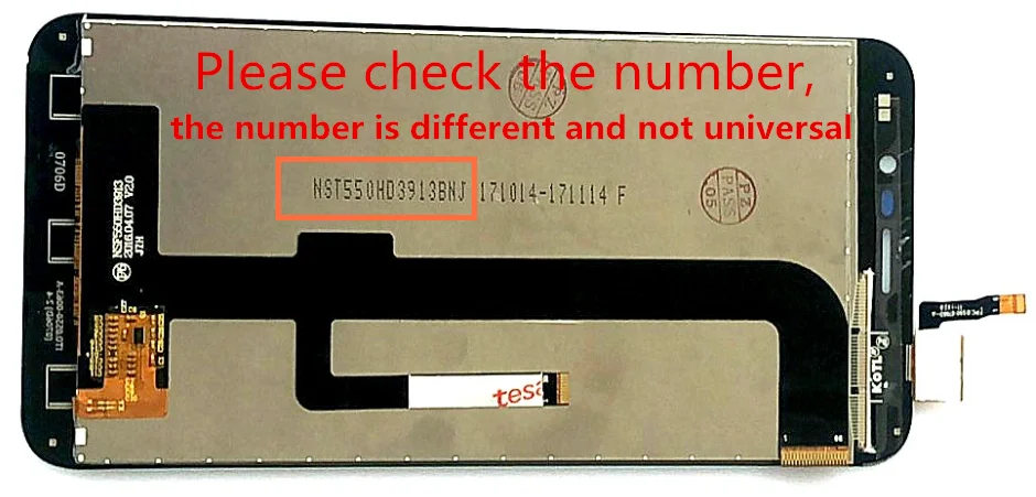 ЖК-дисплей 5 дюйма для Cubot Note S с сенсорным экраном стеклянный дигитайзер черный