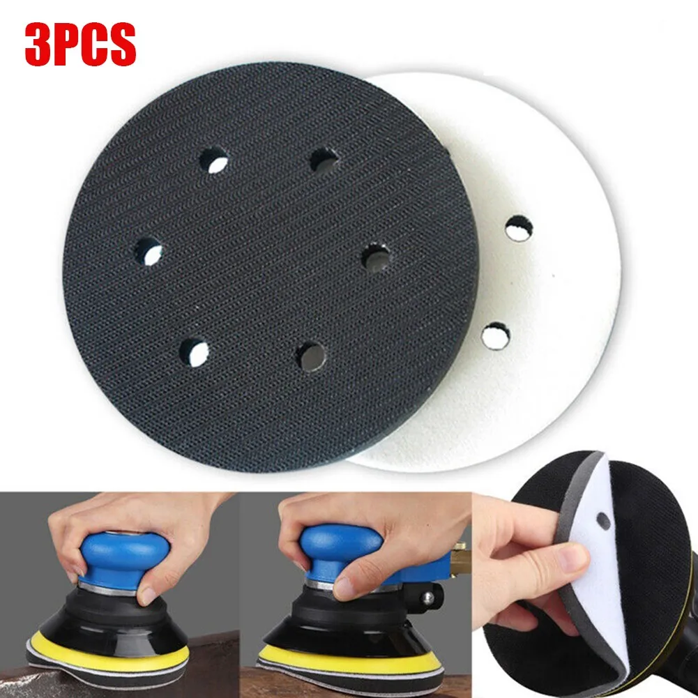 

150mm Soft Interface Pad 6Holes 6Inch For Power Sander Interface Pad Soft Sponge