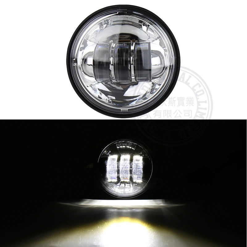 2 Pcs 4.5-Inch Fog Lamps Emitting White Light are Used for Auxiliary Lighting of Modified Motorcycles or Other 12V DC Vehicles | Автомобили