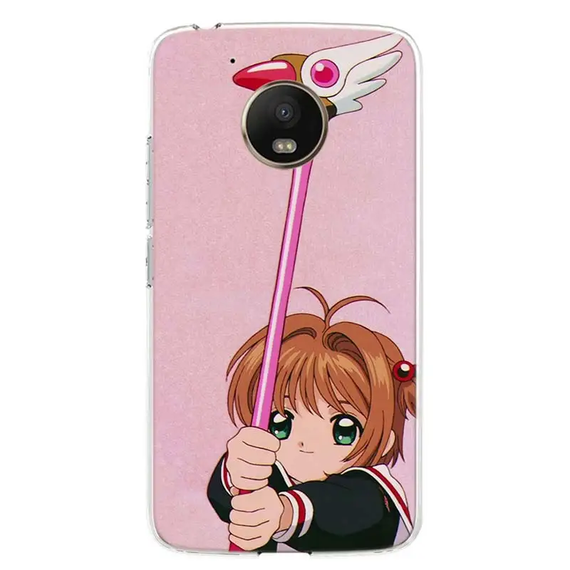 card captor sakura anime cover phone case for motorola moto g8 g7 g6 g5 g9 e6 e5 plus play power one action fusion macro eu free global shipping